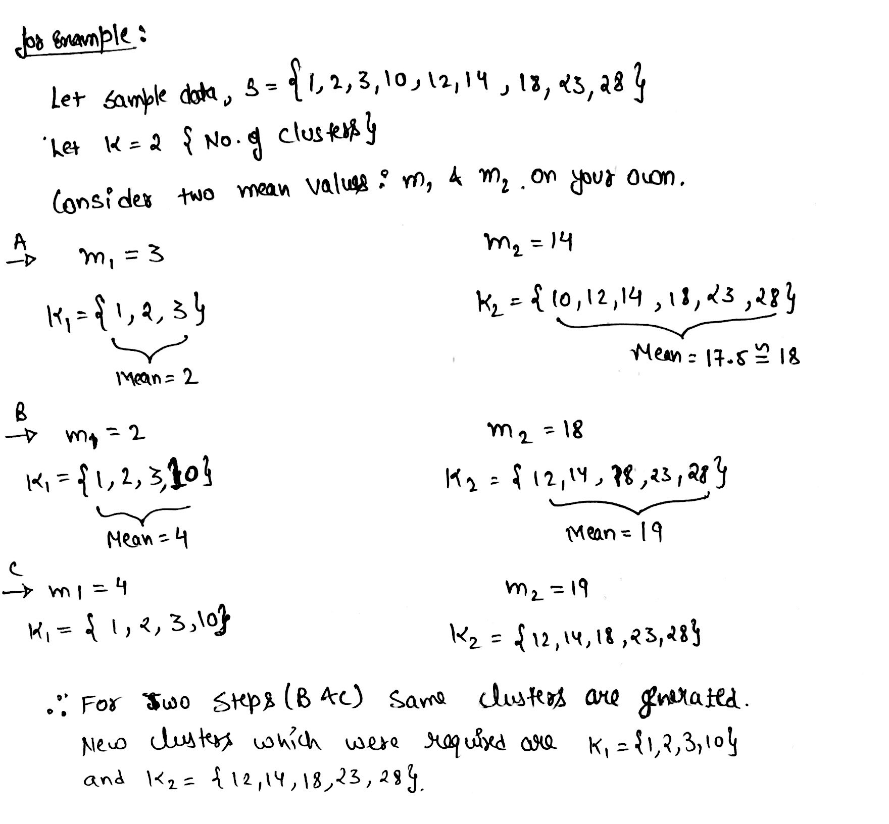 This image describes the Criterion Function & Clustering method called as K-means Clustering which is used to generate clusters.